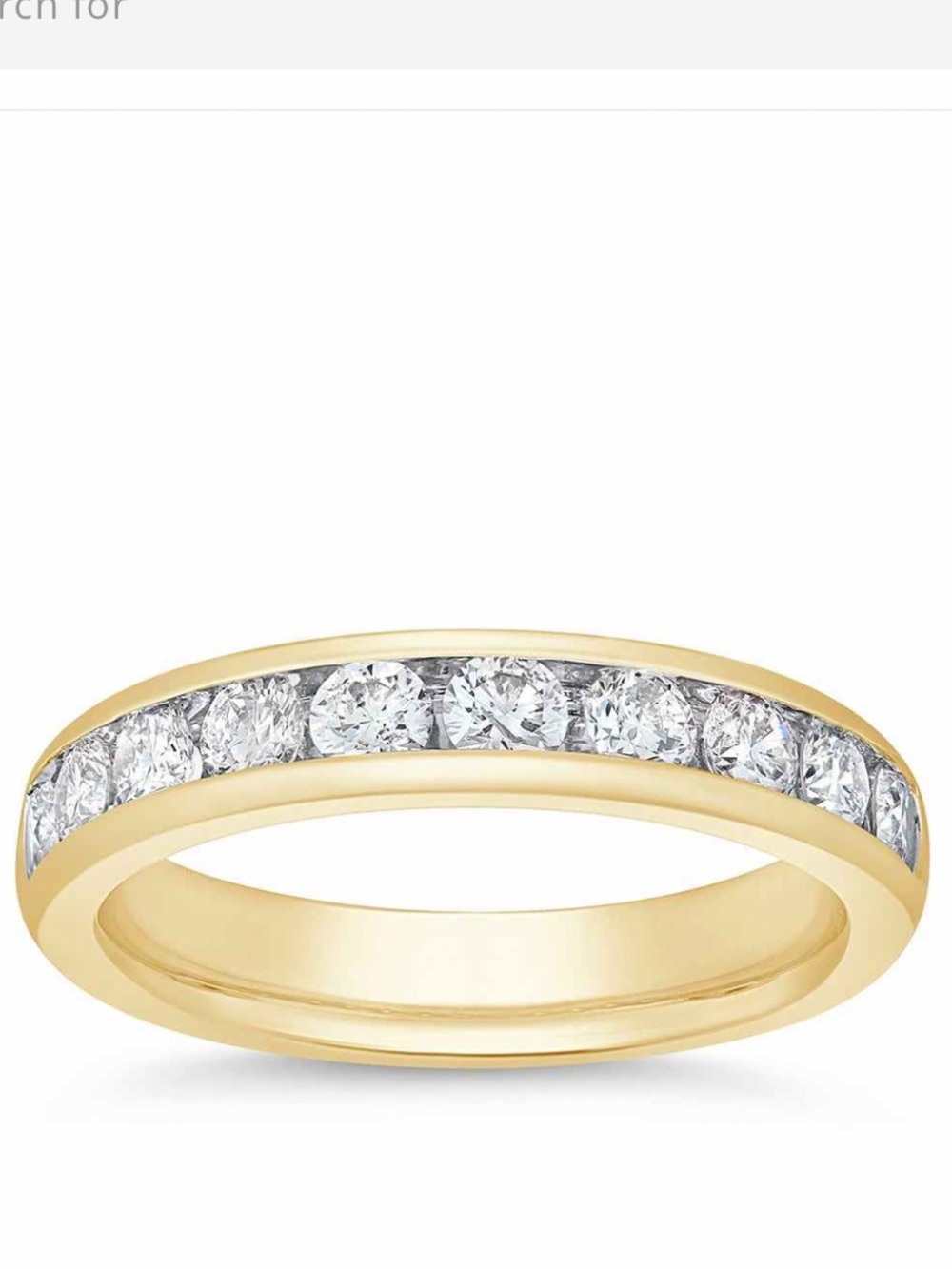 Yellow Gold Diamond Channel-Set Wedding Band - Women Jewelry